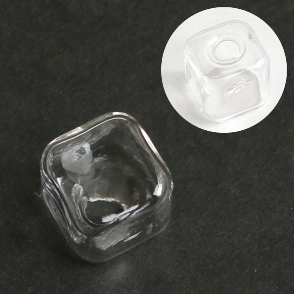 KE918 Glass Dome [cube] approx. 13mm (bag)