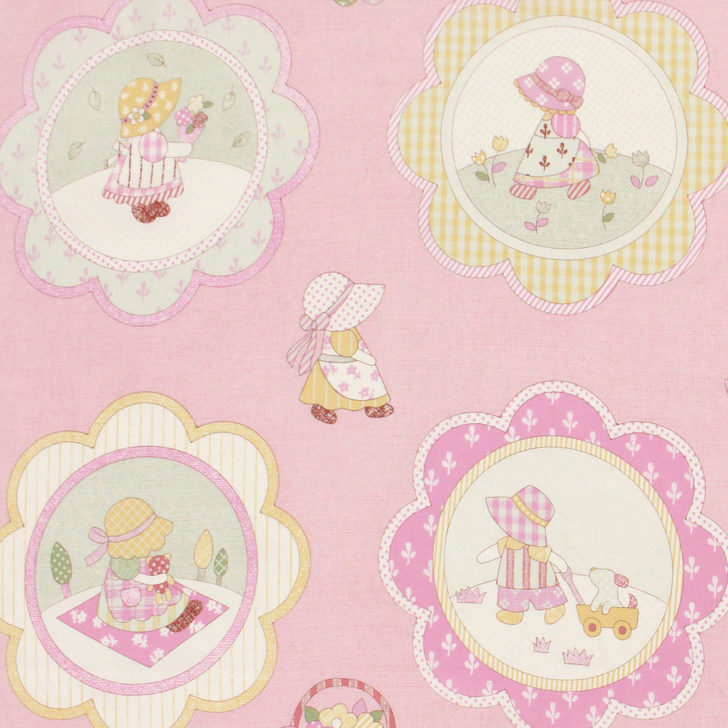 【第三弾】【WEB限定・原反特価】■NCM37300-68B シーチング プリント生地 スーちゃん 巾約110cm×60cmパネル 原反（巻）