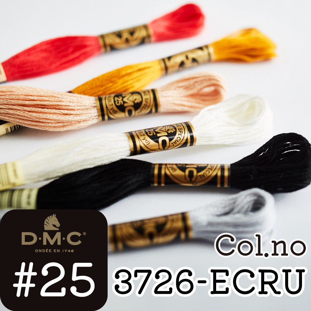 DMC25 DMC刺しゅう糸 #25 [Color:3726-ECRU] (本)