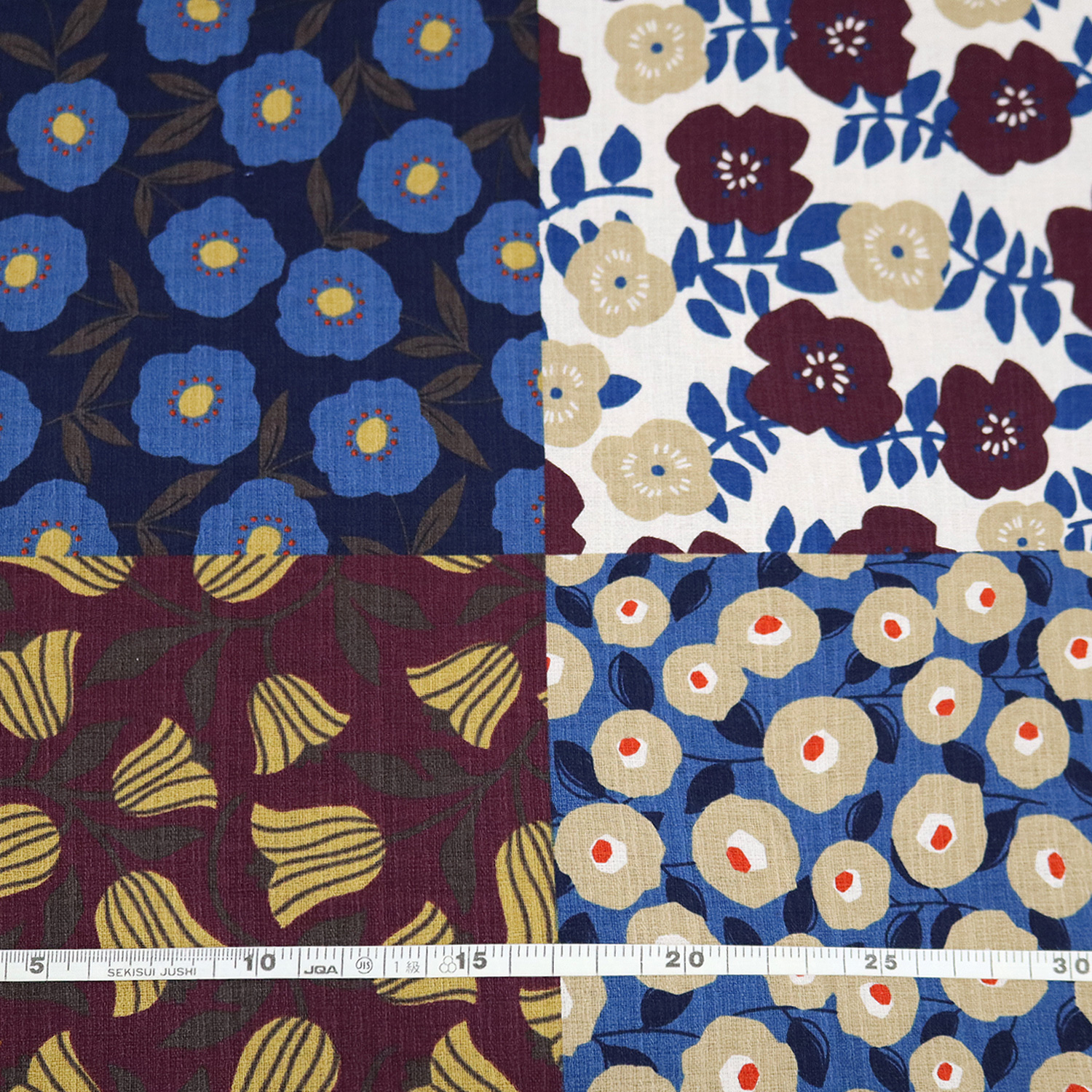 【第三弾】【WEB限定・原反特価】■IBK99221-1D 美織 フラワー プリント生地 バニラン 巾約108cm 原反 (巻)