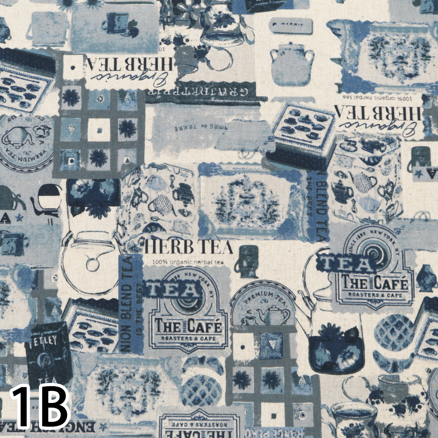 【第二弾】【WEB限定・原反特価】■38136-1B 綿麻キャンバス生地 Tea 巾約110cm 原反 (巻)
