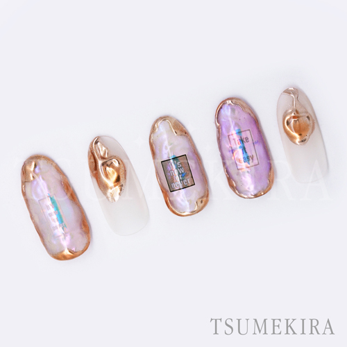 お取寄せ 返品不可 Oh Hnk 101 Tsumekira ネイルシート ツメキラ オーロラホロ Hanakoプロデュース オーロラフィルムシール Mode Logo 枚 Chuko Online