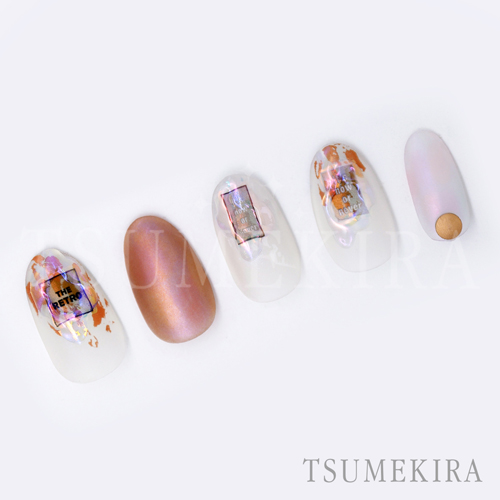 お取寄せ 返品不可 Oh Hnk 101 Tsumekira ネイルシート ツメキラ オーロラホロ Hanakoプロデュース オーロラフィルムシール Mode Logo 枚 Chuko Online