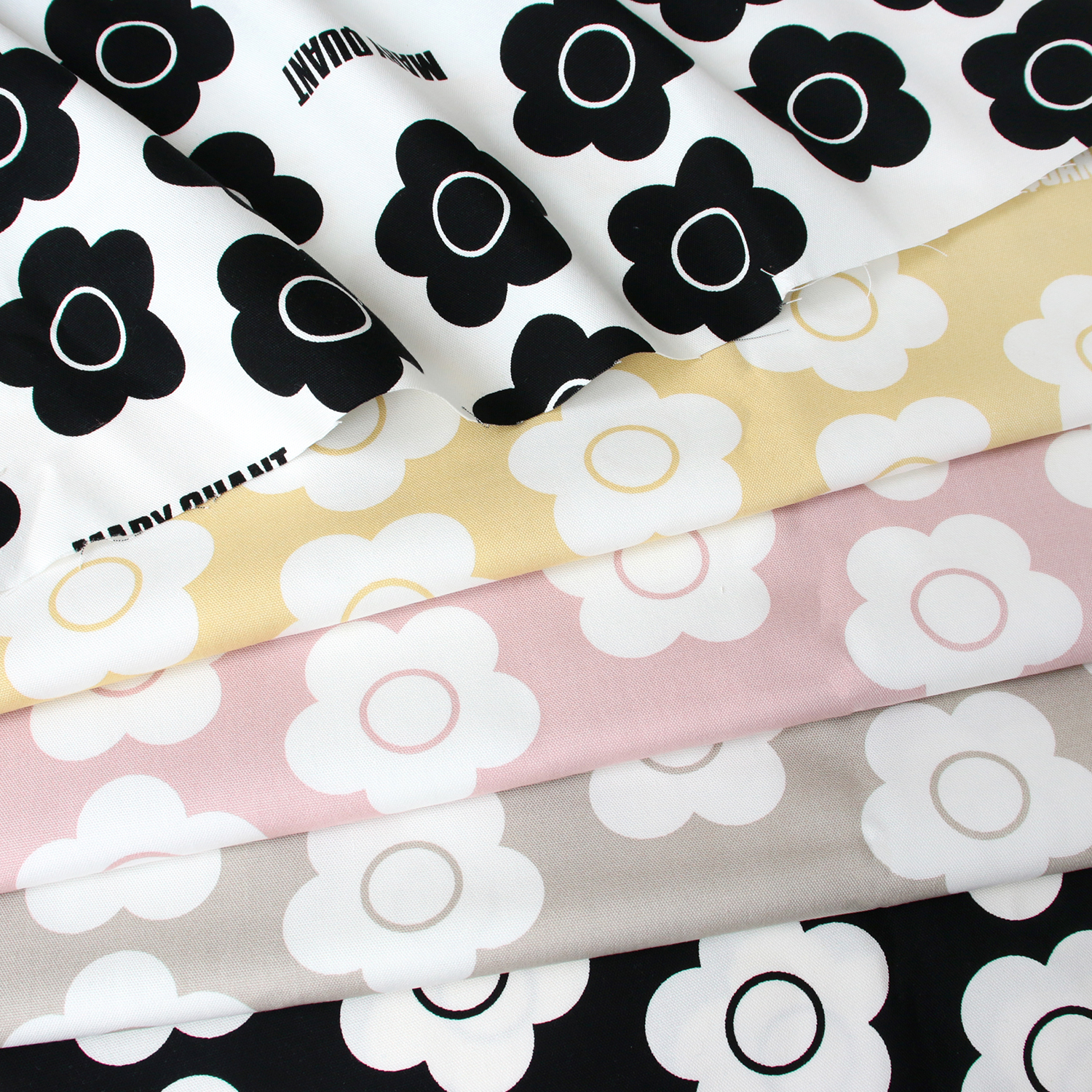 ■AP1020SR-2 MARY QUANT Floral pattern Oxford cloth original fabric (roll)