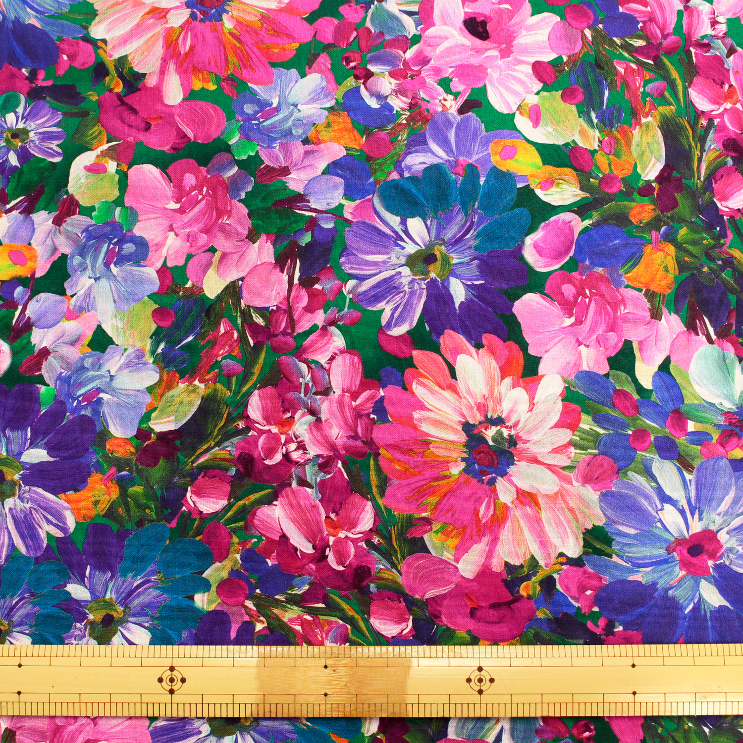 新緑フェア】【0501新柄】ROB22272-238 絵具風ピンク紫花