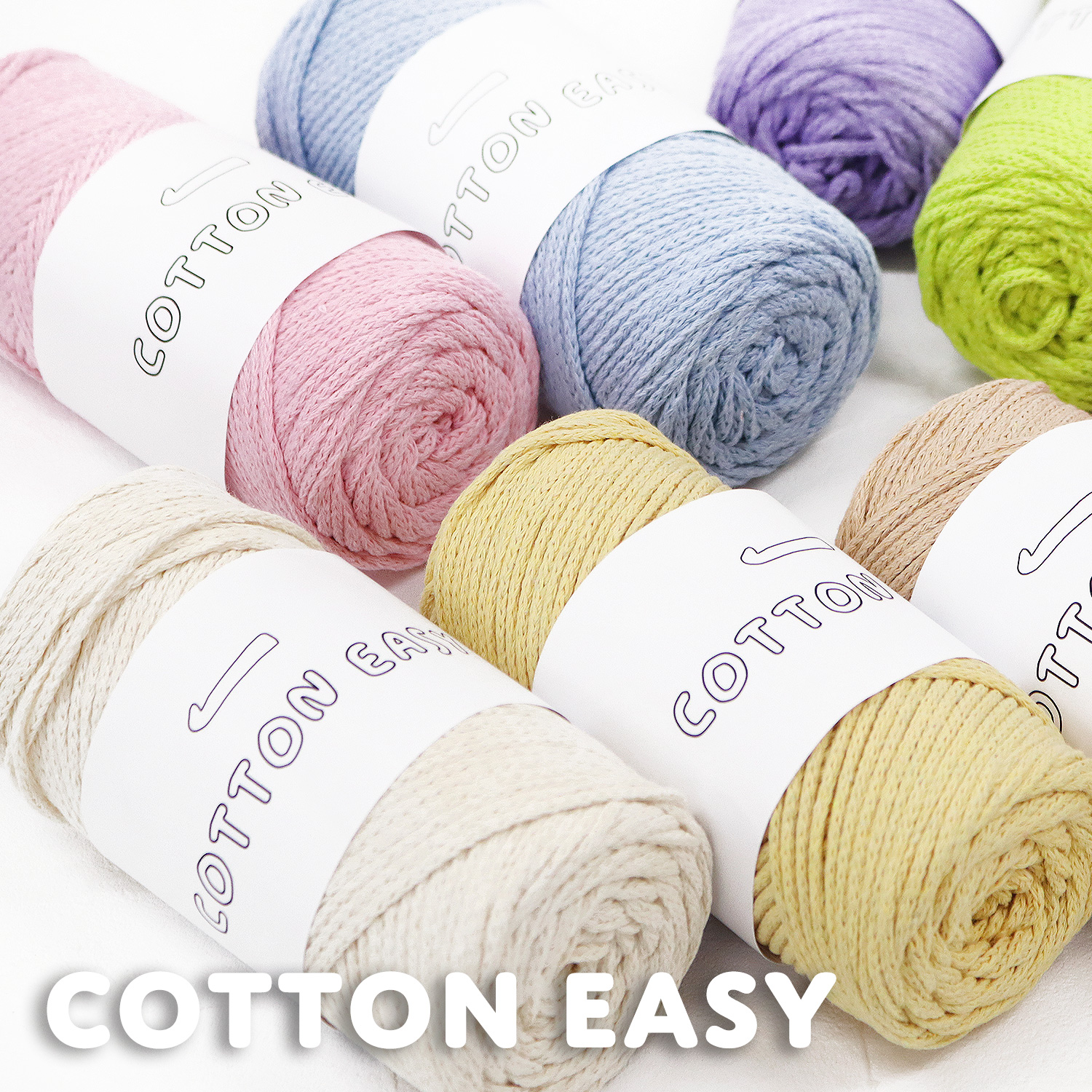 KNW-CE 韓国コットン編み糸 [COTTON EASY -コットンイージー-] 1玉 (個)