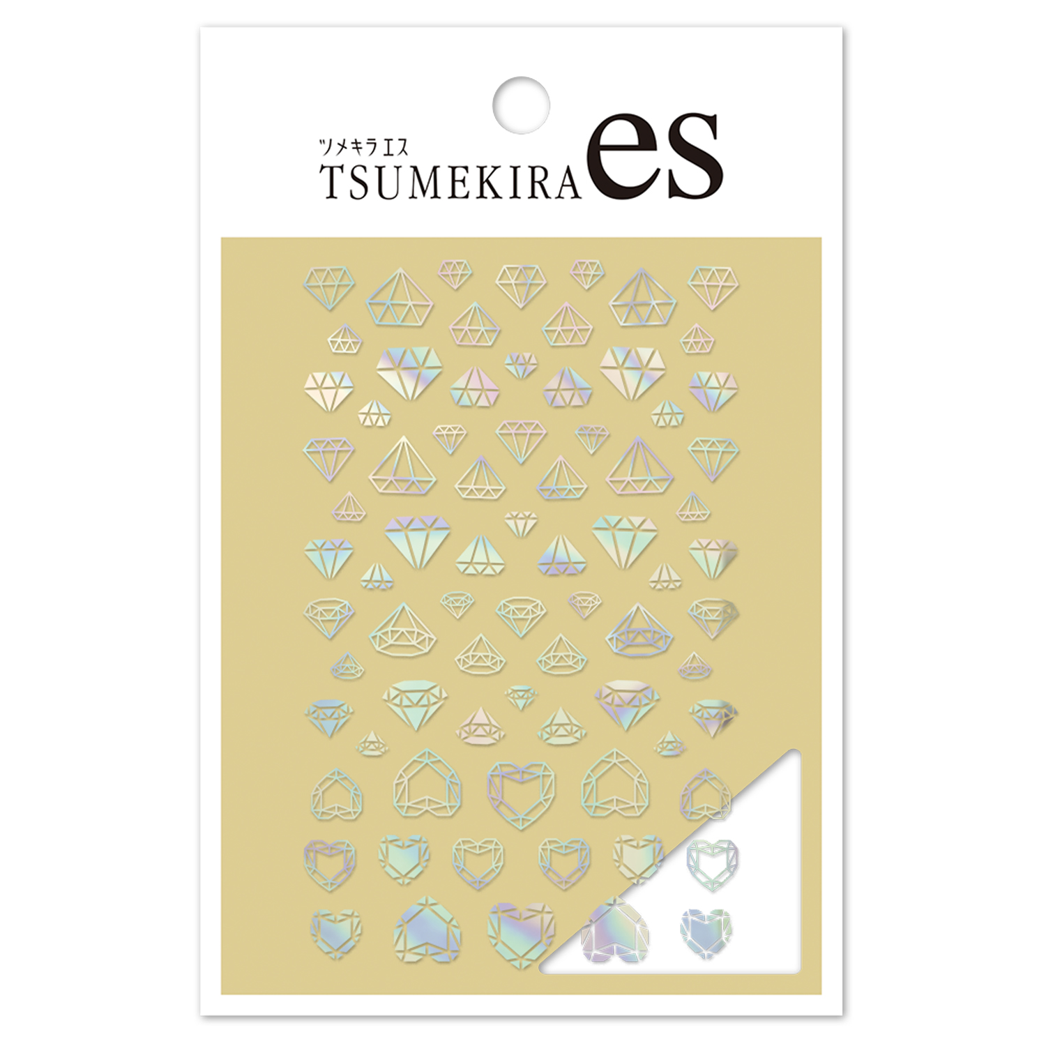 【お取り寄せ・返品不可】ES-SOM-008 【es】塩見隼人プロデュース Shiny Stone オーロラ(ジェル専用) ネイルシール ツメキラ ネイルシール 2025年5月発売 (枚)