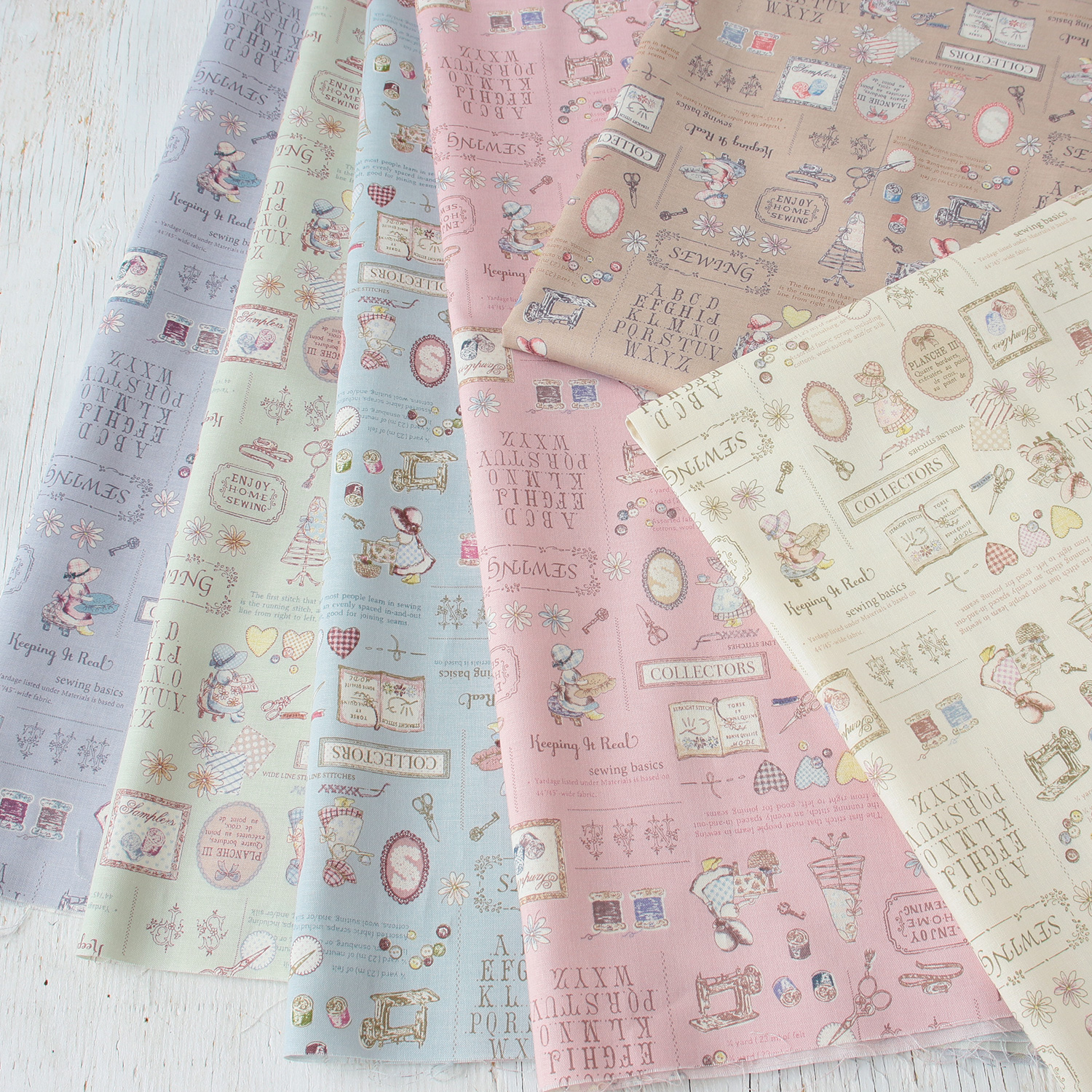 ■NCM25000R Patchwork Collection Sunbonnet Sue Raw material approx. 12m (roll)