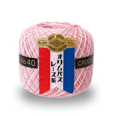 【受注会】【お取り寄せ・返品不可】OLY40-50G オリムパスレース糸 金票40番 ＜ボカシ＞#40/50g 3玉入 (箱)