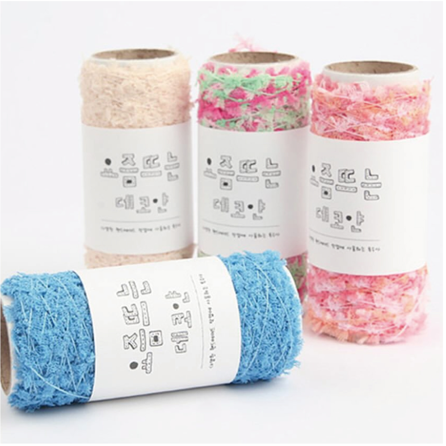 【受注会】【お取り寄せ・返品不可】KNW-DYP 韓国毛糸 Deco Yarn デコヤーン 4玉入 (袋)