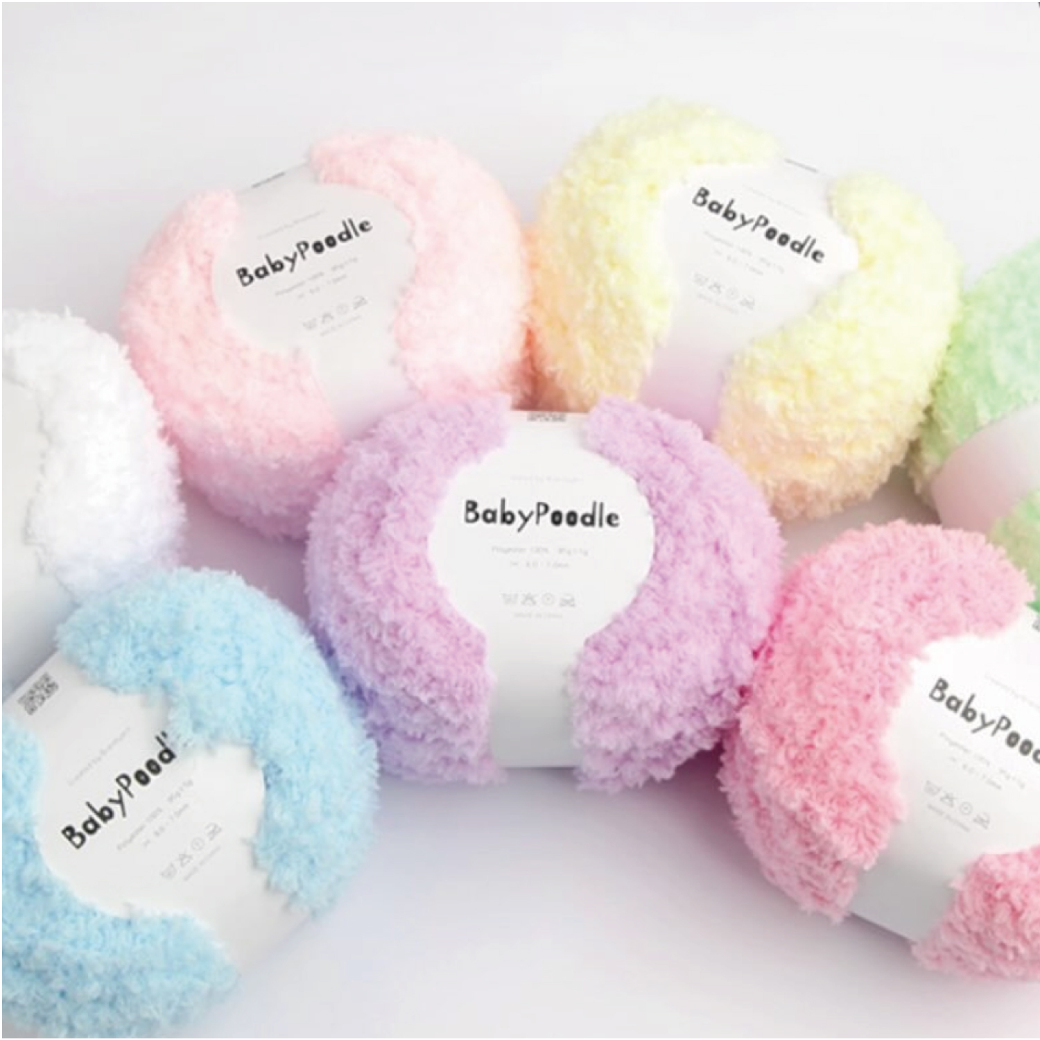 【受注会】【お取り寄せ・返品不可】KNW-BPP 韓国毛糸 Baby Poodle ベビープードル 2玉入 (袋)