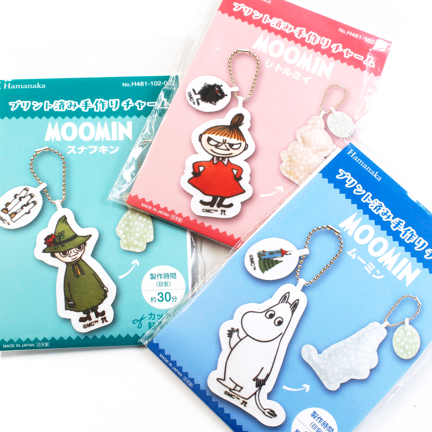 H481-102 Printed Felt Charm Kit [Moomin Series] (bag)