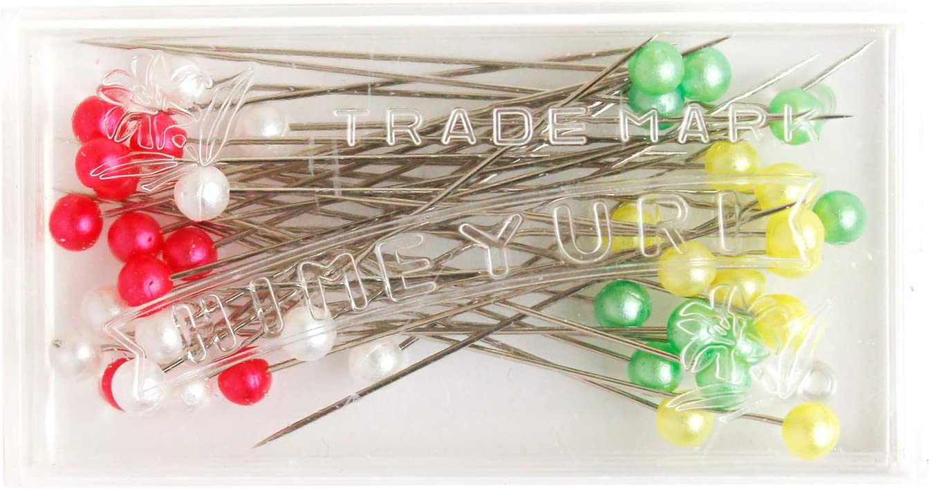 F1-74 Pearl Ball Pins Long 40pcs (pcs)