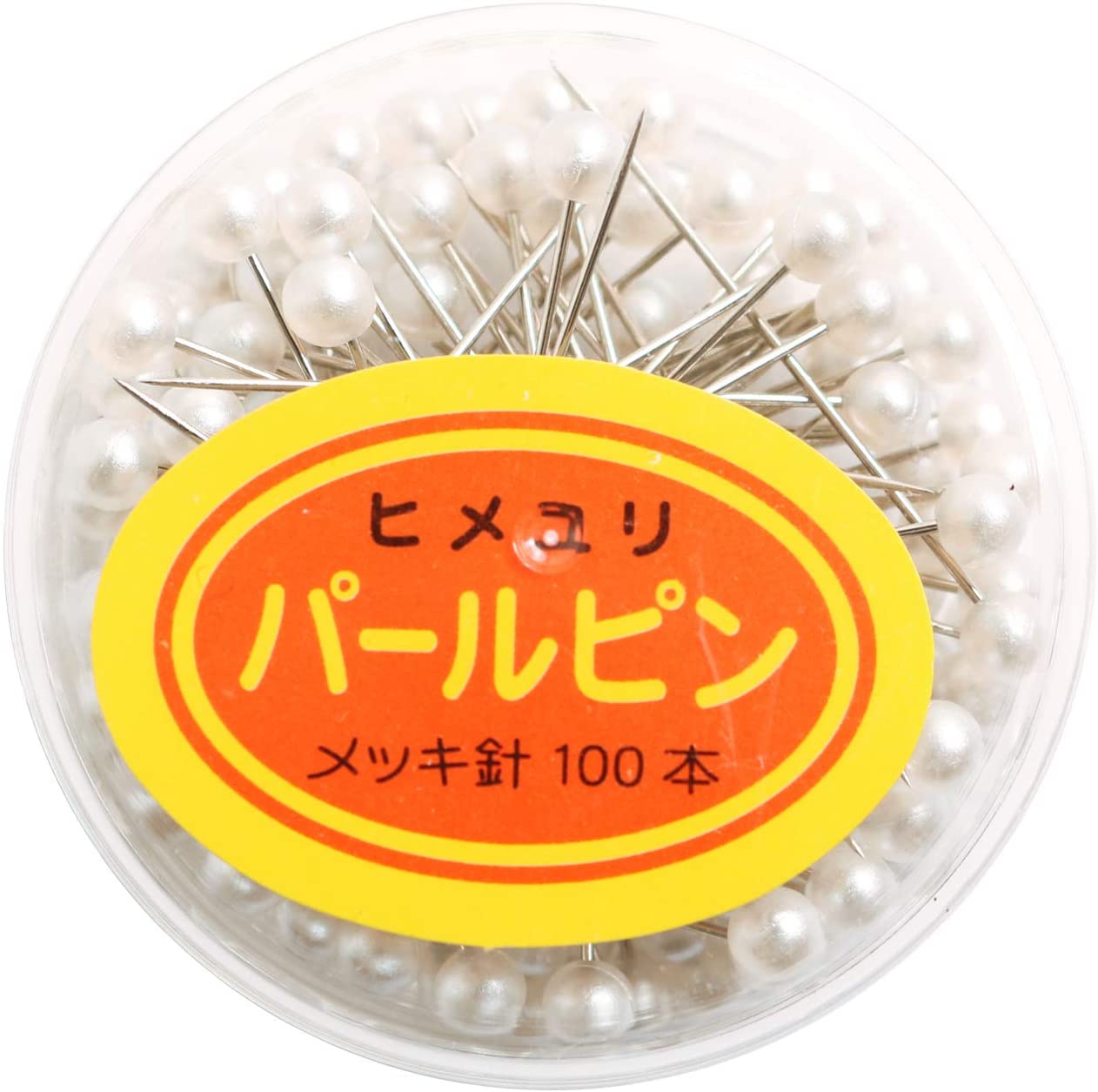 Pearl Ball Pins White 100pcs (pcs)