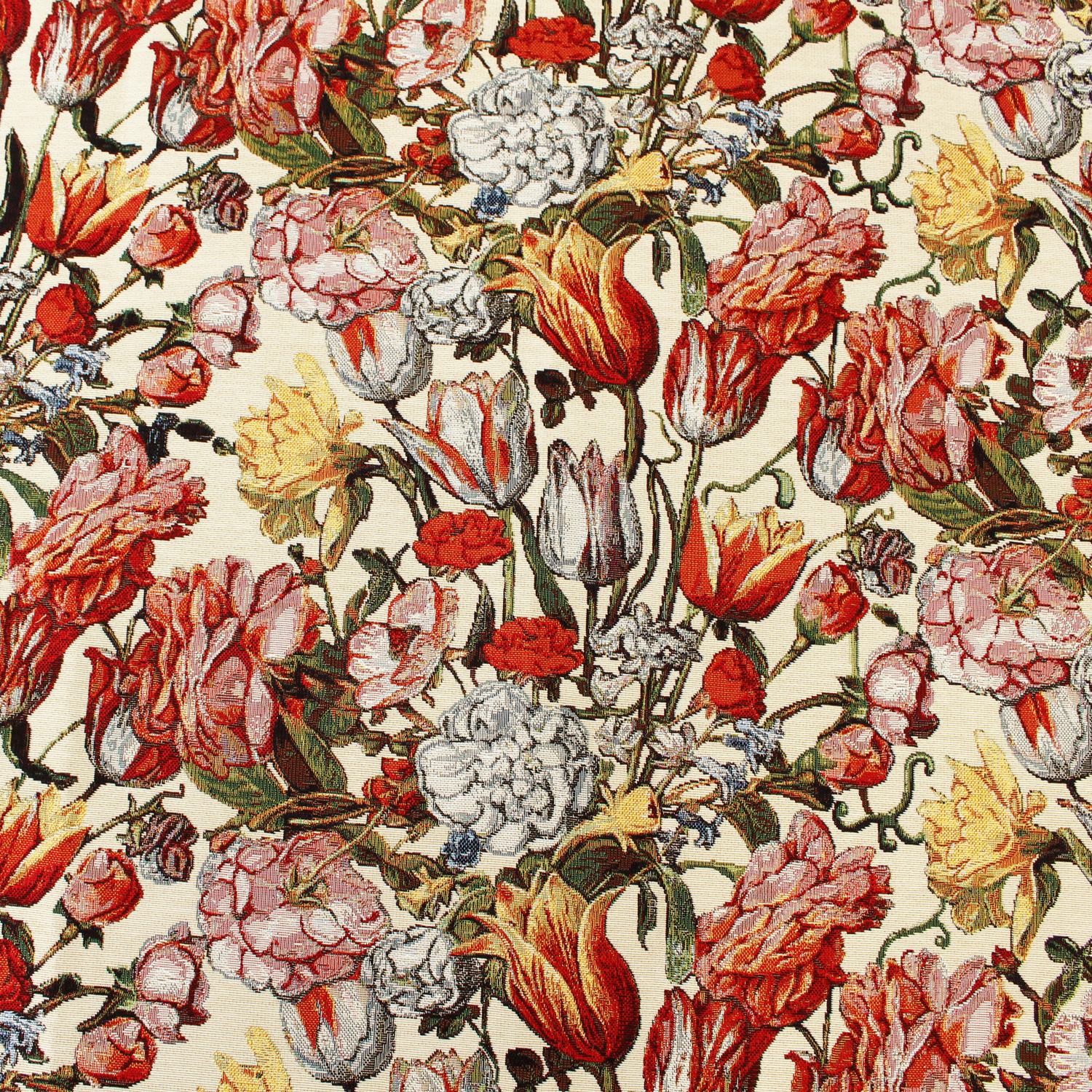 ■GB-WHITETULIPR Import Fabric Gobelin 140cm width 15m roll (roll)