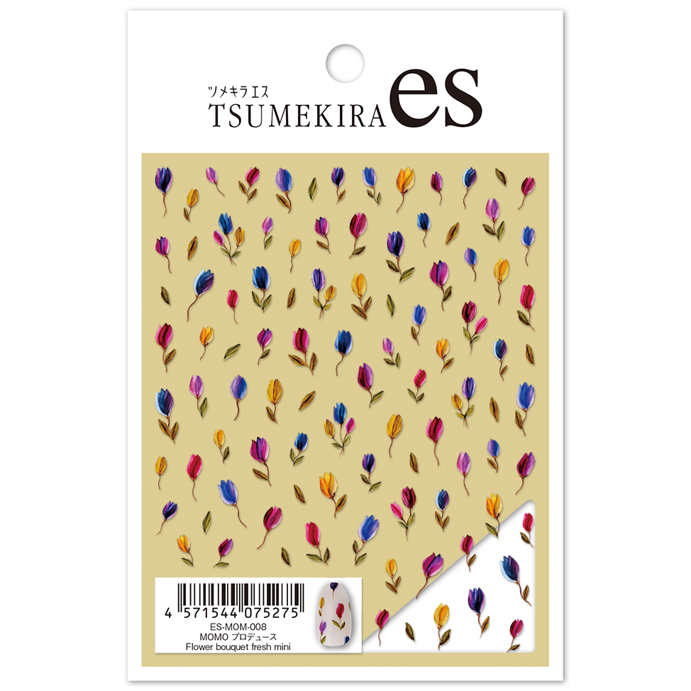 [Order upon request/not returnable] ES-MOM-008 [es] MOMO produced Flower bouquet fresh mini Tsumekira nail sticker (sheets)