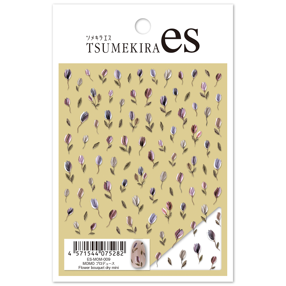 [On order/not returnable] ES-MOM-009 [es] MOMO produced Flower bouquet dry mini Tsumekira nail sticker (sheets)