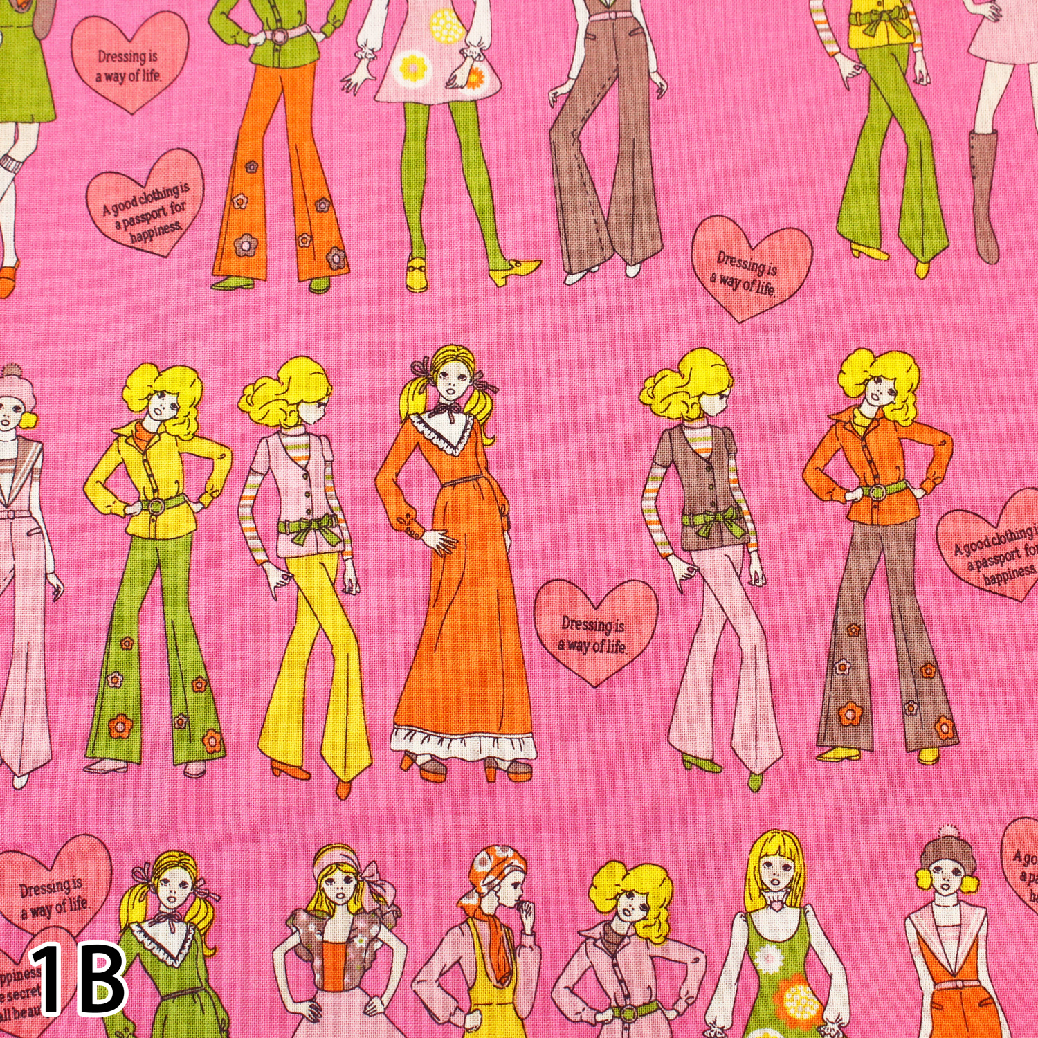 CHU053-1 70's Disco Girl width 108cm 1m/unit (m) / NIPPON CHUKO ONLINE