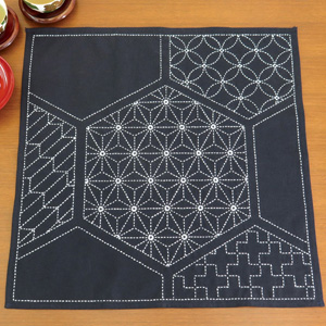 [Limited Quantity / Special Price] OLY-SK313 Sashiko Kit Multi-Cross Kikko Pattern Play (Set)