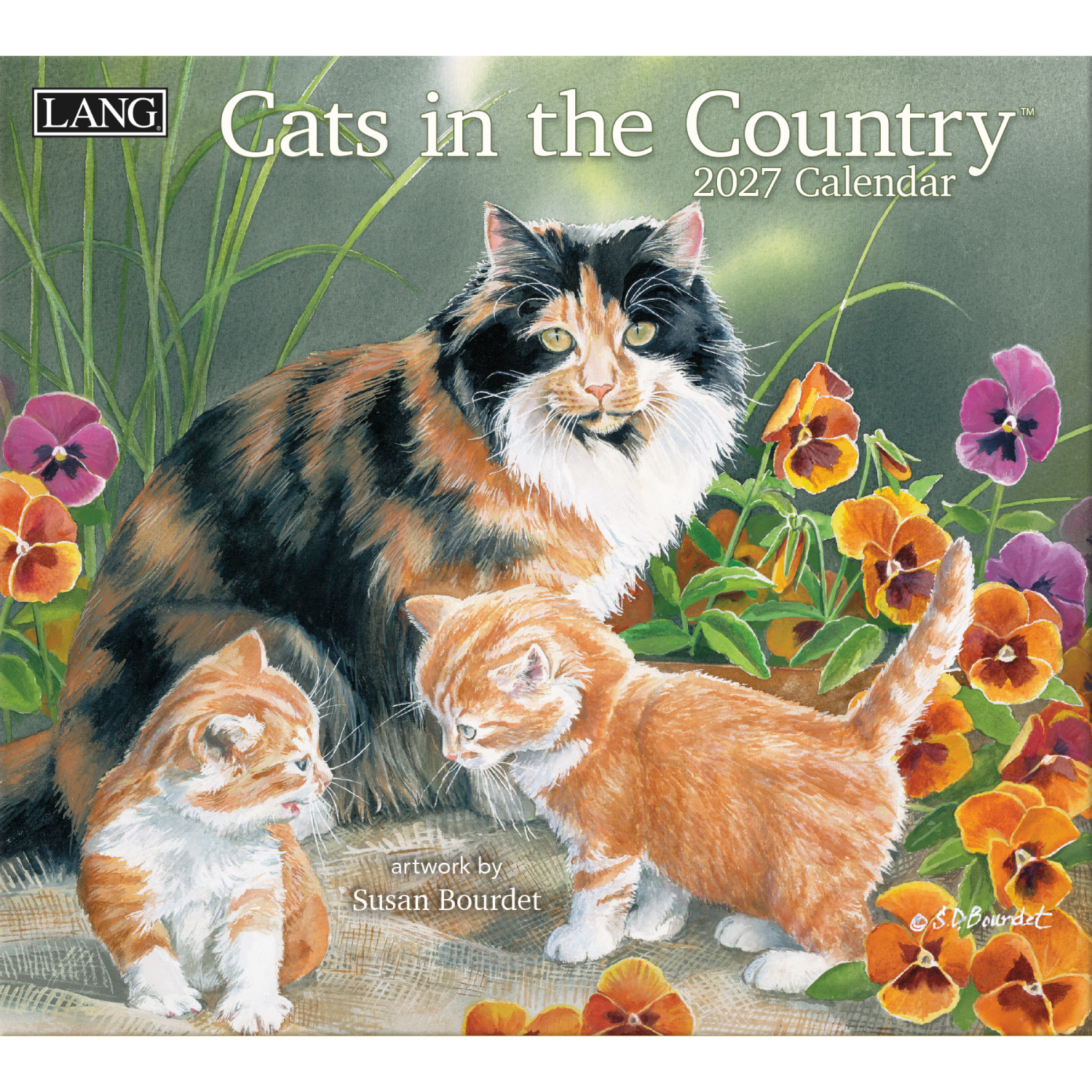 【6/25まで先行】US5028 2027年USAカレンダー 「CATS  IN  THE  COUNTRY」  (冊)