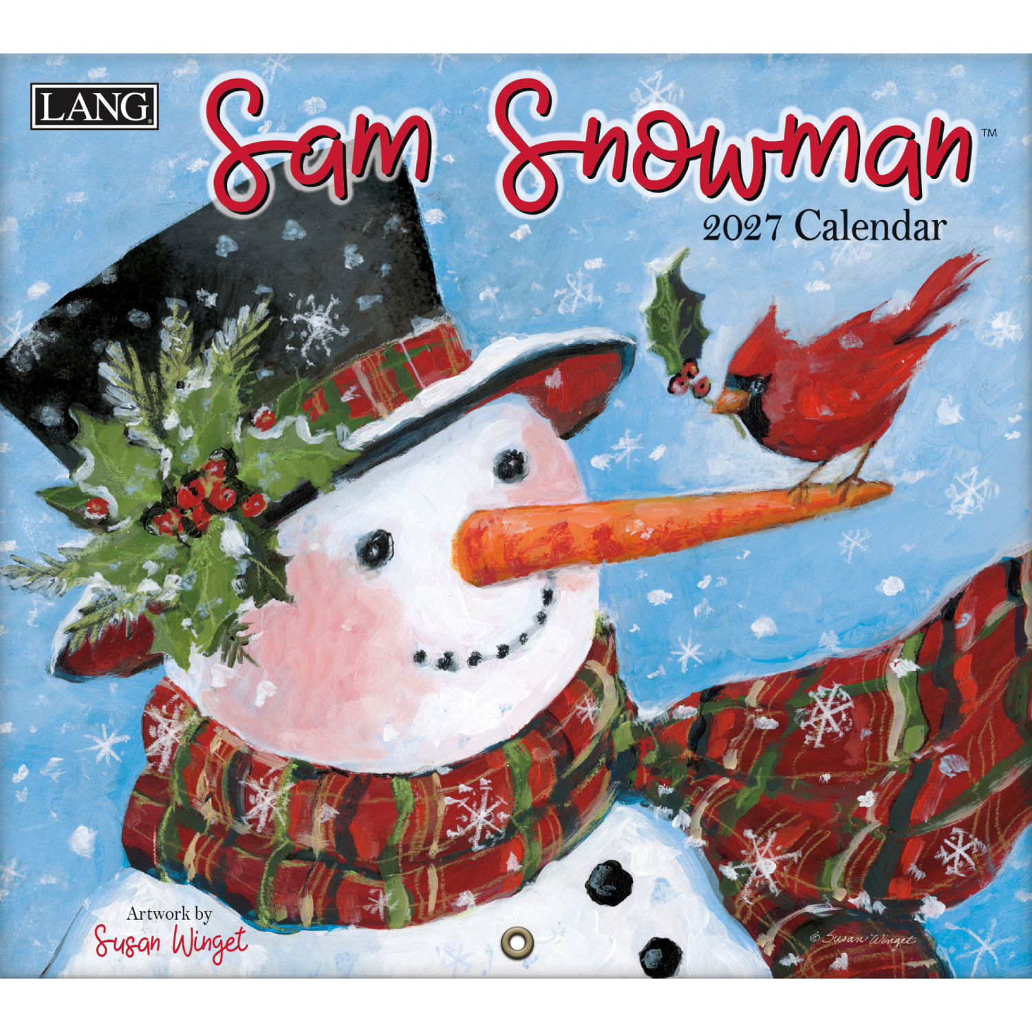 【6/25まで先行】US5034 2027年USAカレンダー 「SAM SNOWMAN」  (冊)