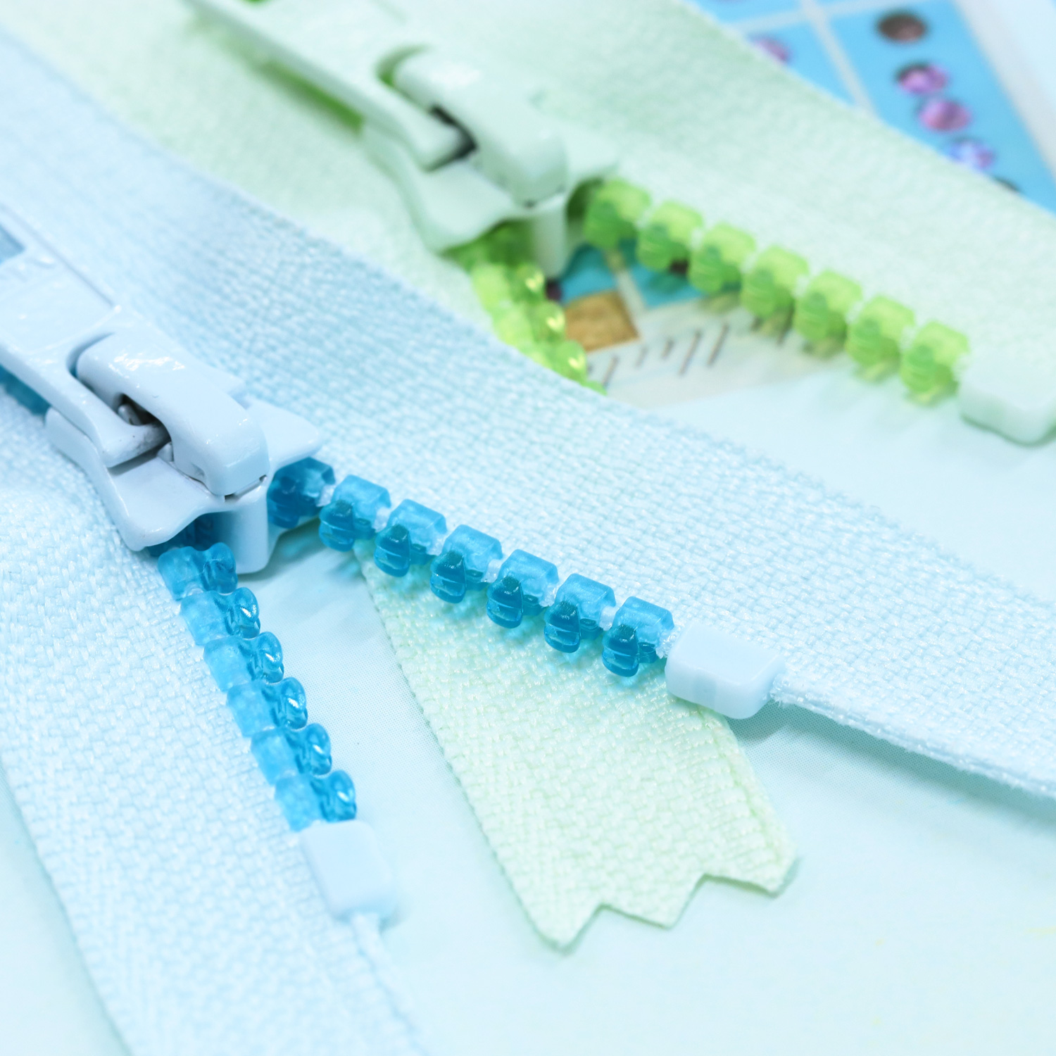 【Pre-order】5VSC20-CR5MIX Clear Vislon Zipper 20 cm, 1 piece each of 5 colors (bag)