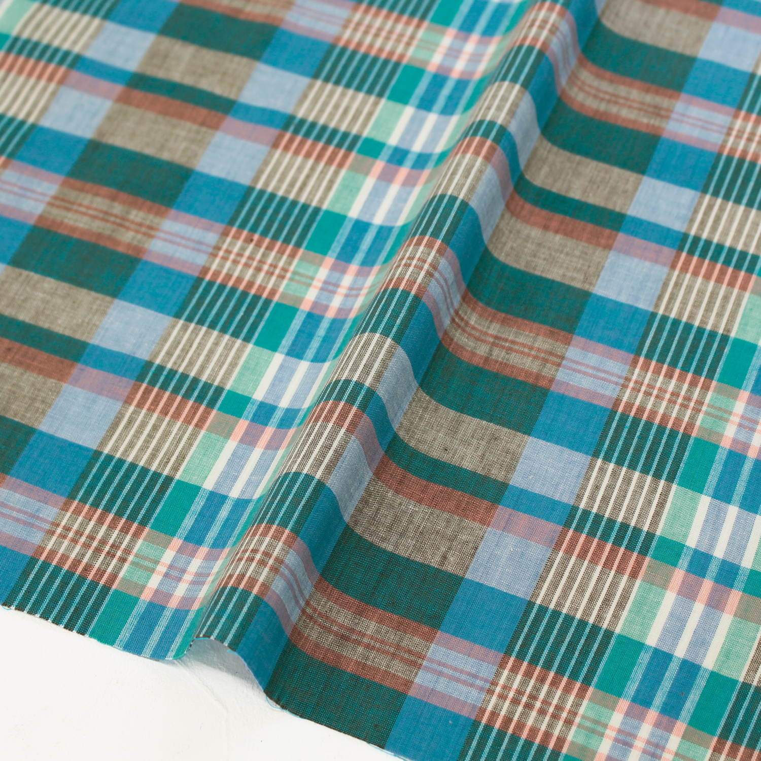 ■IND1088R-18 Madras Check from India width approx, 110cm 10m roll  (roll)