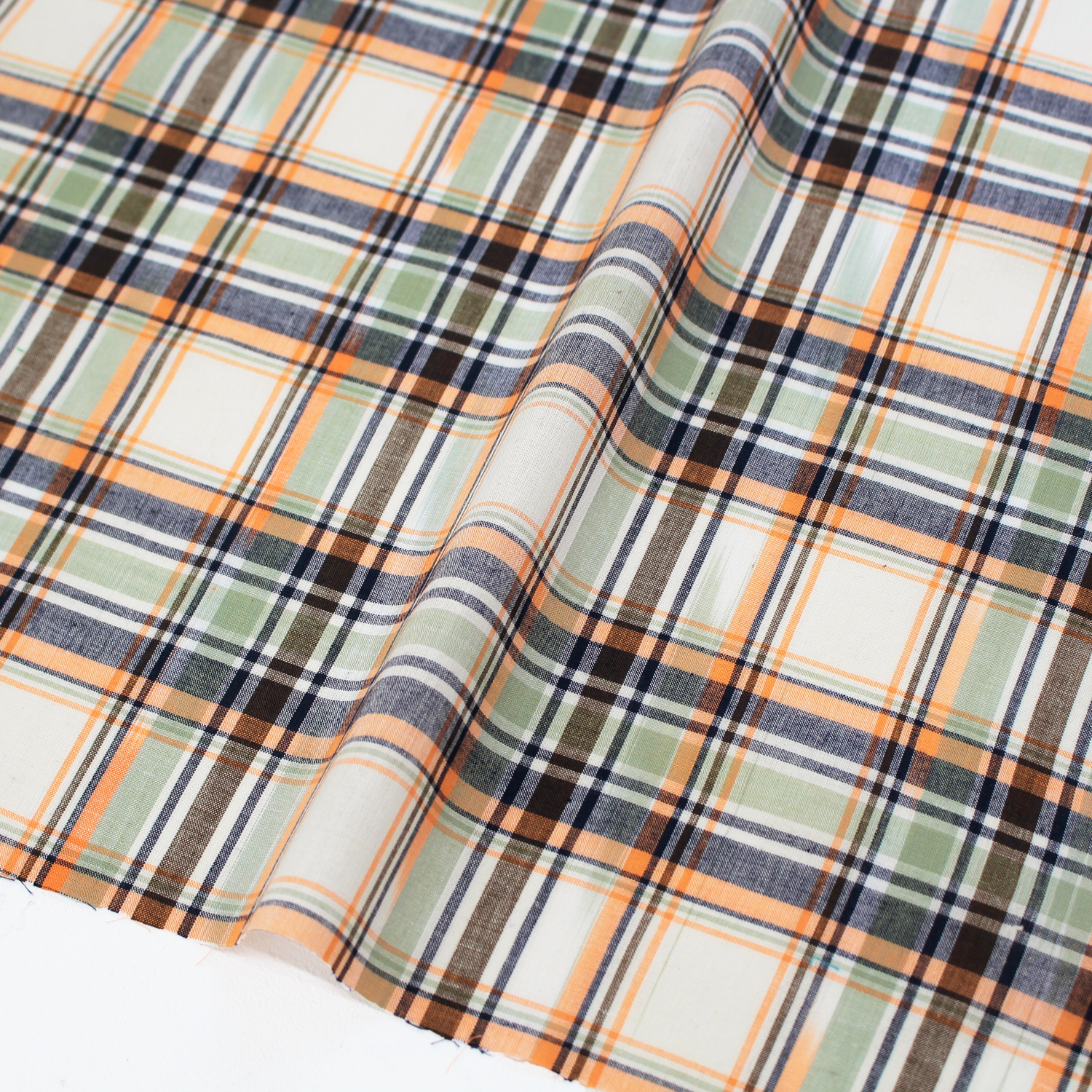 ■IND2019R-10 Madras Check from India width approx, 110cm 10m roll  (roll)