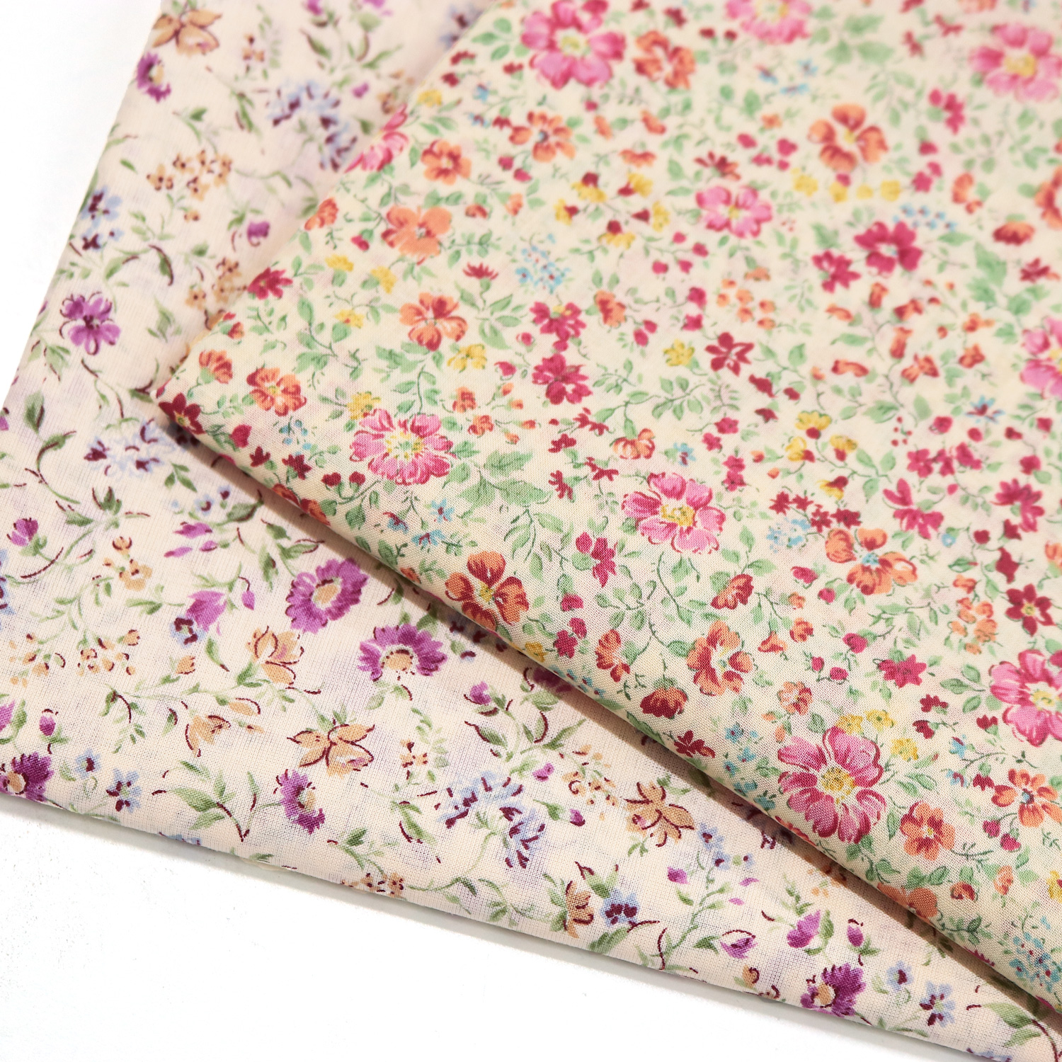 ■B6117ZR Flower Collection ローン生地 原反約10m巻 (巻)