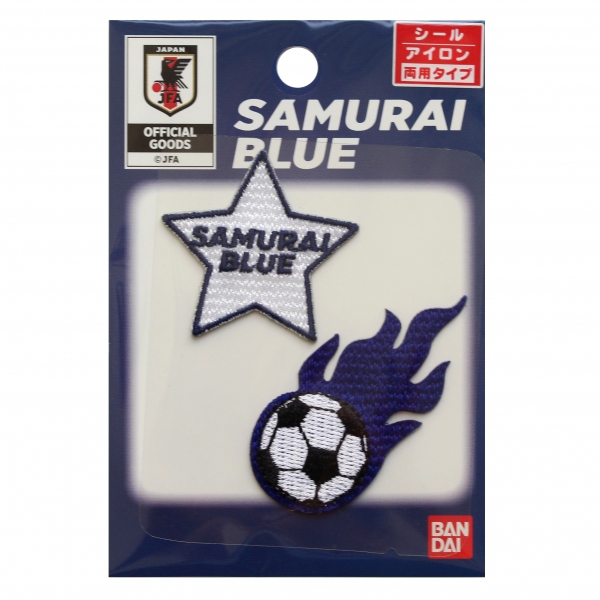 SAMURAI BLUE サッカー日本代表ワッペン サッカーボール 枚手芸