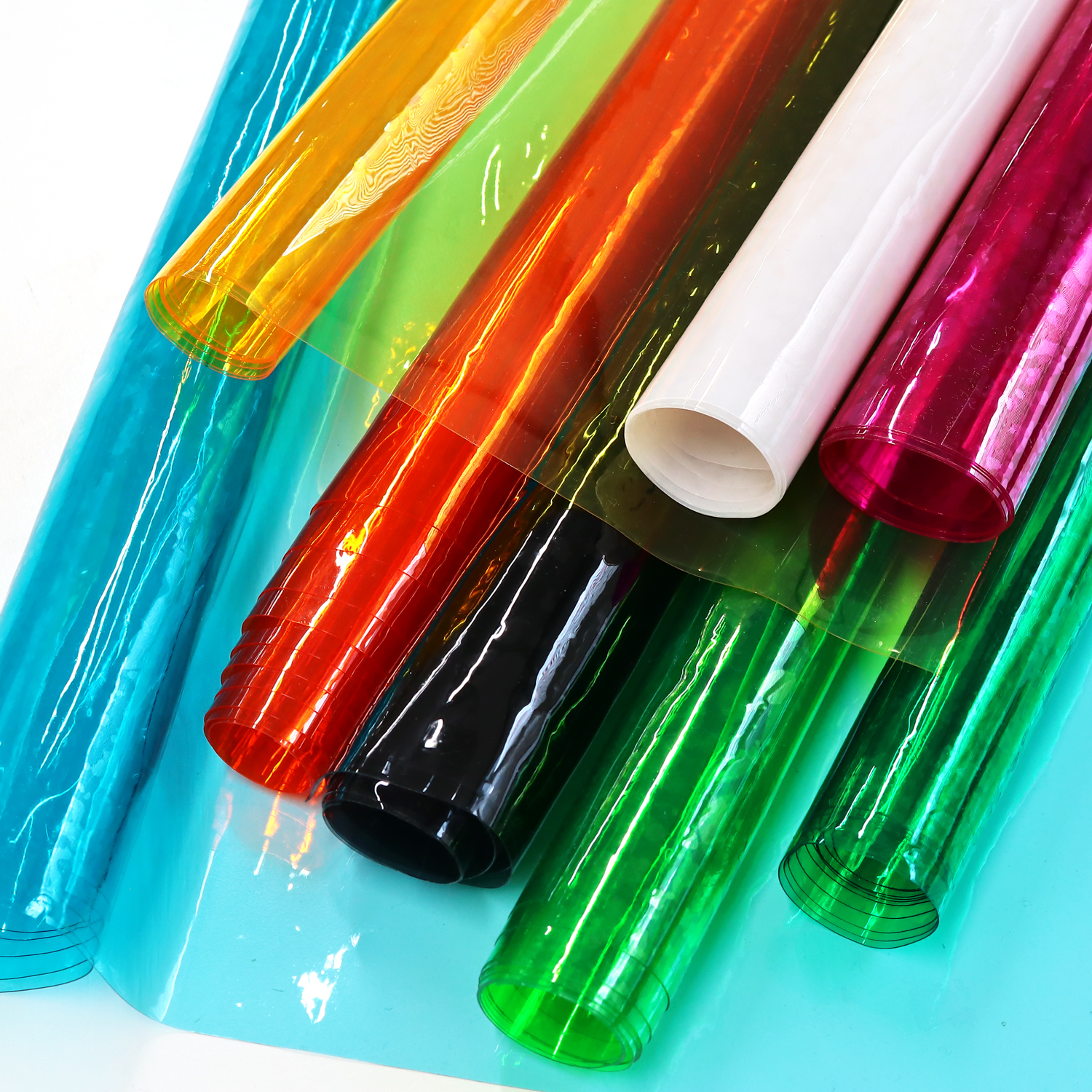 PVI PVC カラービニール生地 透明 約91cm巾 0.3mm厚 1m単位 (m)