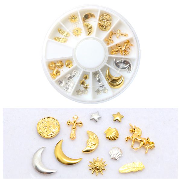 KE916 Deco Parts/Charms Metal (pack)