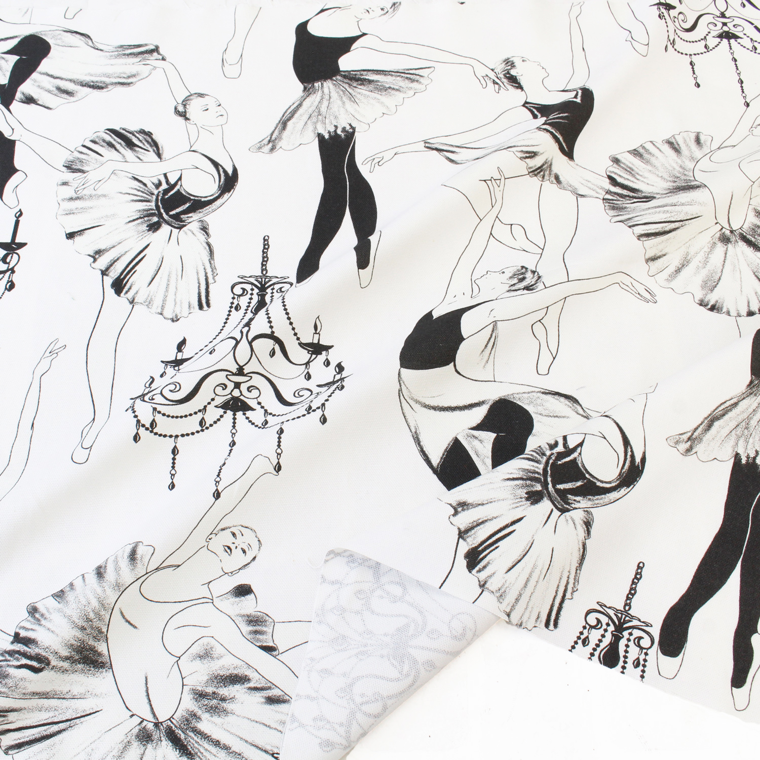 VIL3682-50 Imported from Spain digital print-ox Fabric ballerina approx. Width140cm 1m/unit　(m)