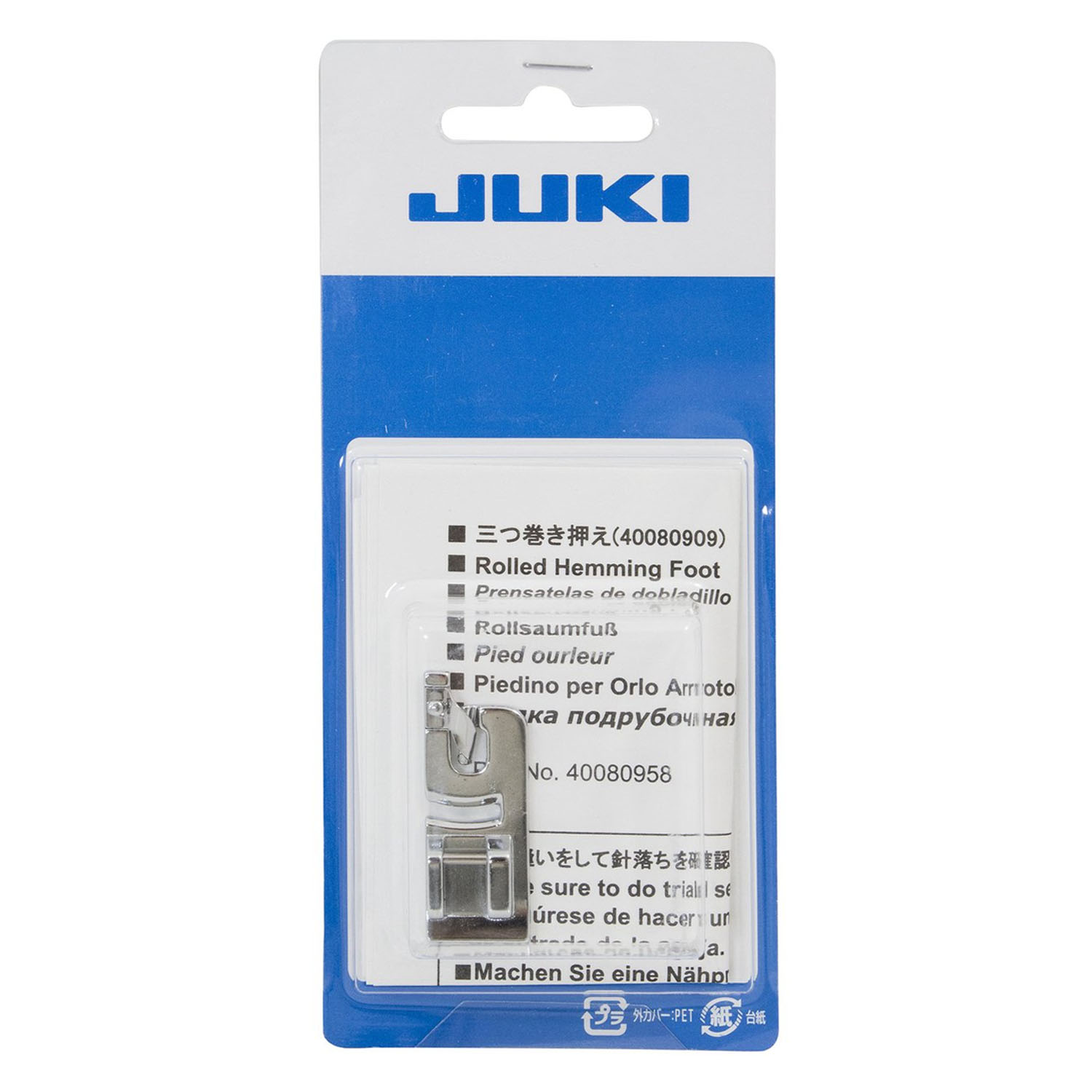 JUKI40080958 ジューキ【メーカー純正品】三ツ巻き押え HZL-F、G用 (個)