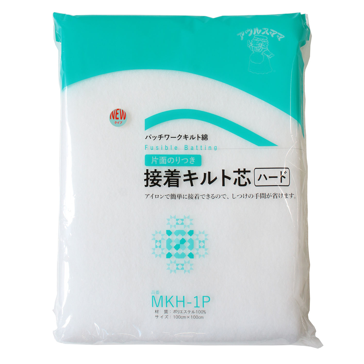 MKH1P アウルスママ 接着キルト芯 ハード 白 100×100cm (枚)