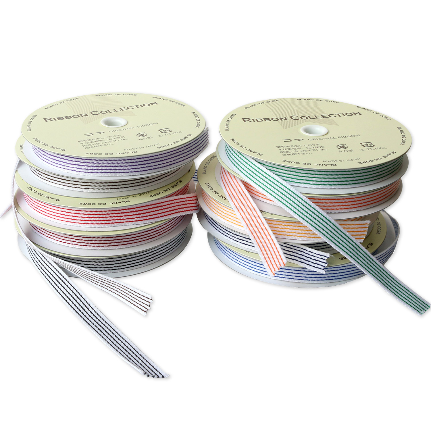 KR3002-10 Fancy Stripe Ribbon 10mm width x 10m roll (roll)