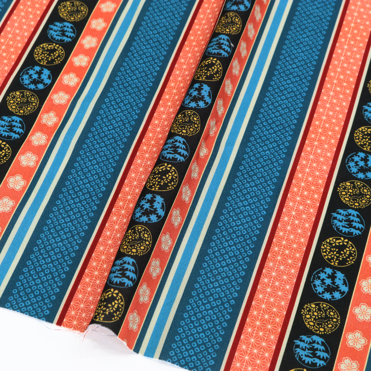 MICH12648-M Striped Plant Japanese Pattern USA Sheeting Print Michael Miller 1m unit (m)