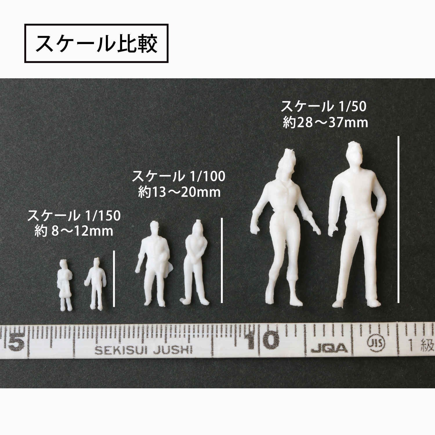 無くなり次第終了】ATC55584～6 ジオラマ模型 人物 塗装無し 10