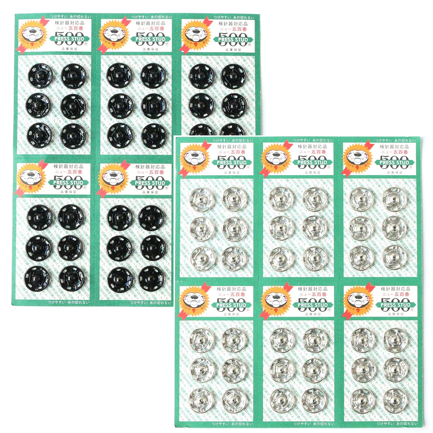 #500 Snap Buttons 14mm 36pcs (pcs)