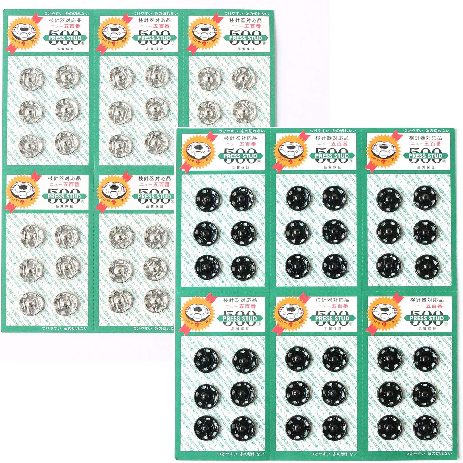 #500 Snap Buttons 12mm 36pcs (pcs)