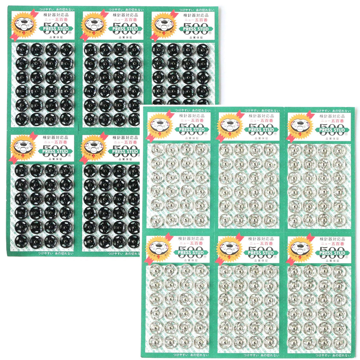 #500 Snap Buttons 8mm 144pcs (pcs)