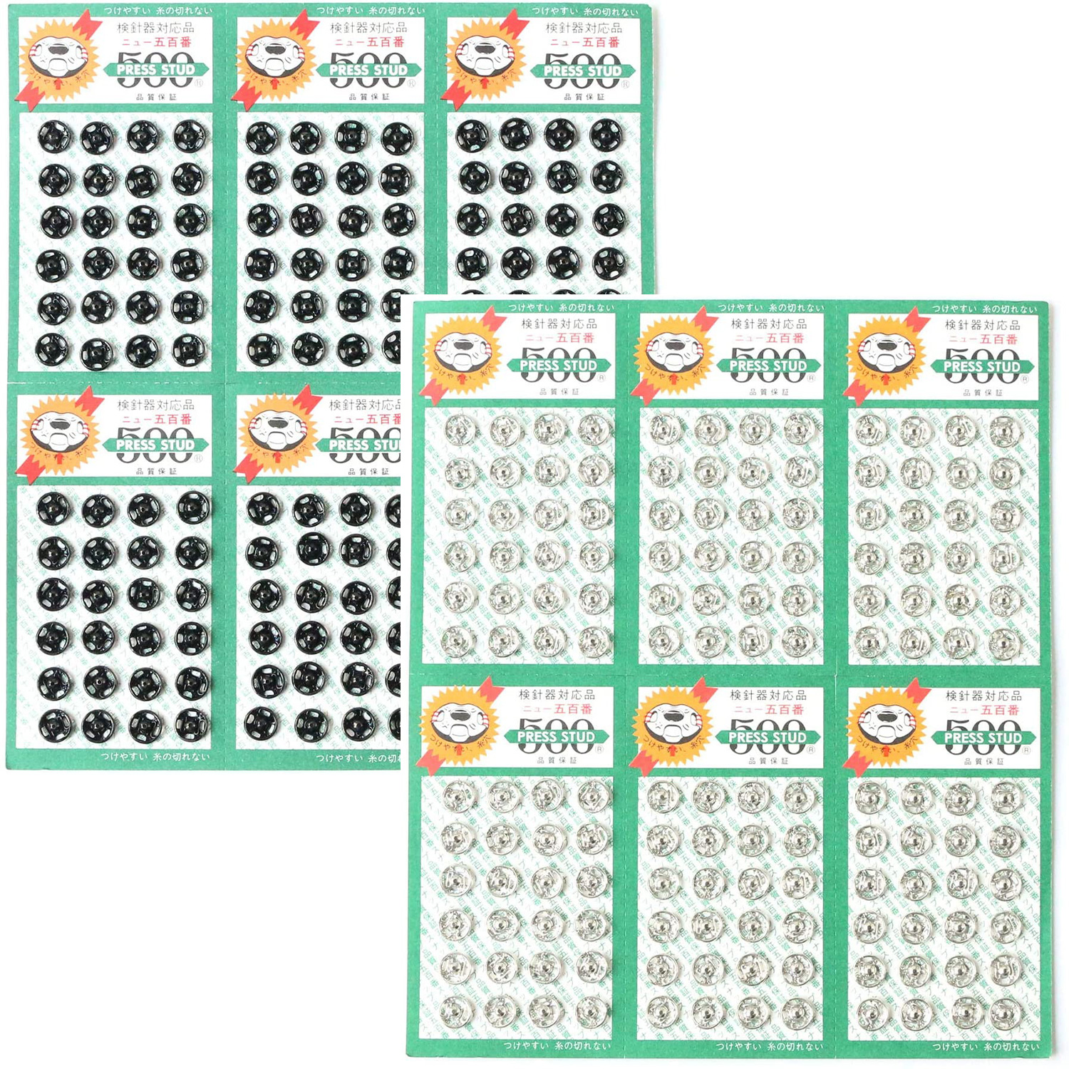 #500 Snap Buttons 7mm 144pcs (pcs)