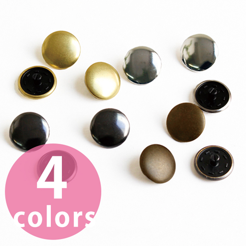 F12 Easy Snap Button Metallic 5 sets (pack)