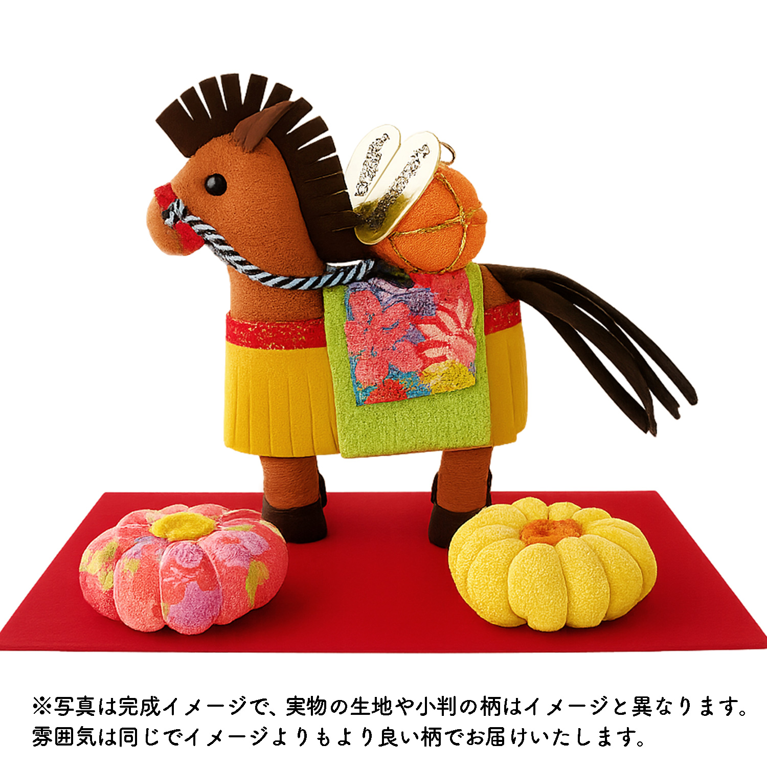TOG3558 Horse Chirimen Zodiac Kit Harvest Celebration Horse (Pouch)