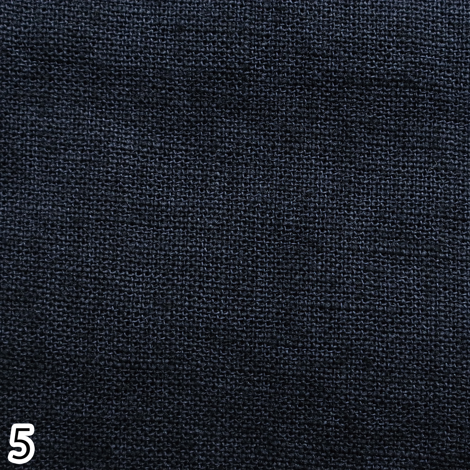 【6/23までWEB限定・原反特価】■SB2039R-5-14m 麻キャンバス 麻100%ディープネイビー「墨黒」 14m (巻)