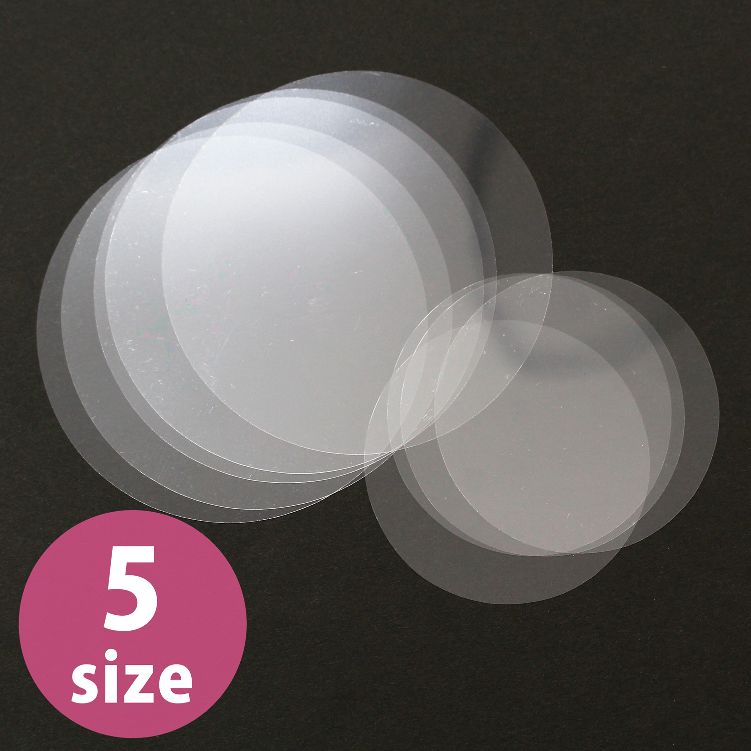 [On order/not returnable] FM can badges round shape film φ32/44/56/65/75mm 100pcs (bag)