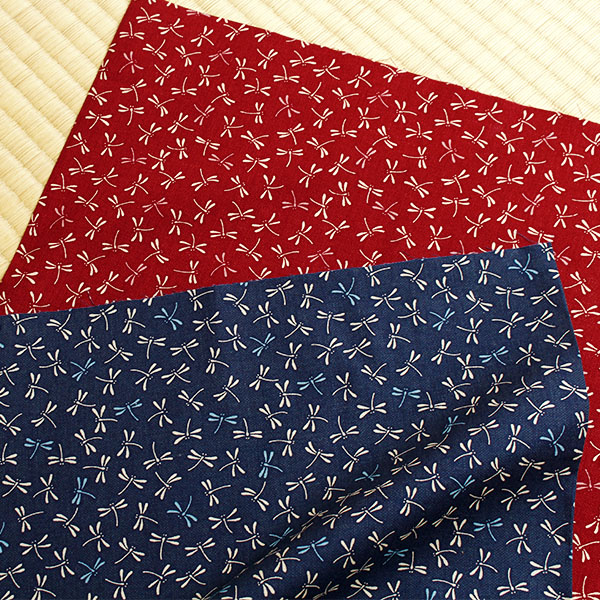B88222Z-7 Japanese Pattern Printed Sheeting Fabric "Dragon Fly" Width :approx.110cm  1m/unit  (m)