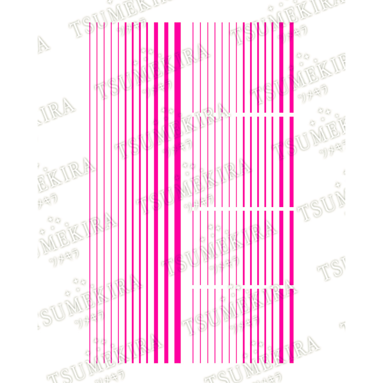 【3/27まで販売】【お取り寄せ・返品不可】ES-NLI-101 TSUMEKIRA ツメキラ ネイルシール【es】 ネオンライン ネオンピンク 5 (枚)