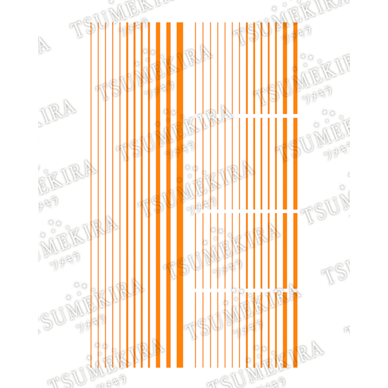 【3/27まで販売】【お取り寄せ・返品不可】ES-NLI-102 TSUMEKIRA ツメキラ ネイルシール 【es】 ネオンライン ネオンオレンジ (枚)