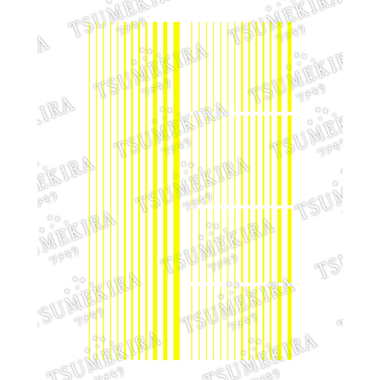 【3/27まで販売】【お取り寄せ・返品不可】ES-NLI-103 TSUMEKIRA ツメキラ ネイルシール 【es】 ネオンライン ネオンイエロー (枚)